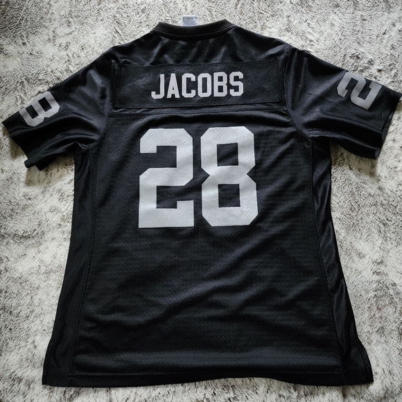NFL PRO LINE Men's Josh Jacobs Black Las Vegas Raiders Team Jersey size small - Picture 9 of 10